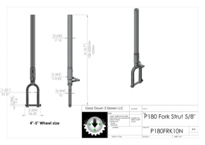 P180 Fork Strut 5/8"